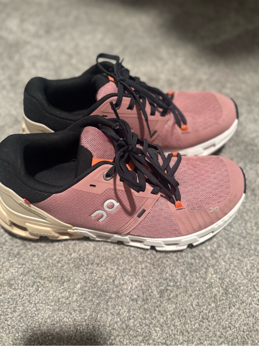 On Running Women's Pink and Black Cloudnova Sneakers